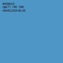 #4D95C2 - Havelock Blue Color Image